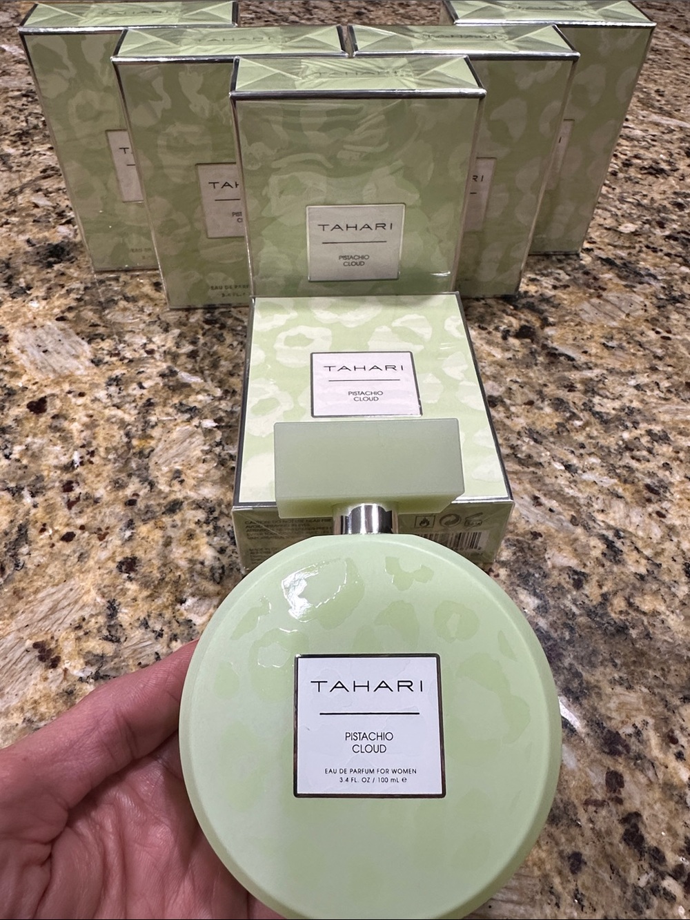 TAHARI Pistachio Cloud Perfume 3.4oz. Sealed in Box, Fresh Soft Luxury
